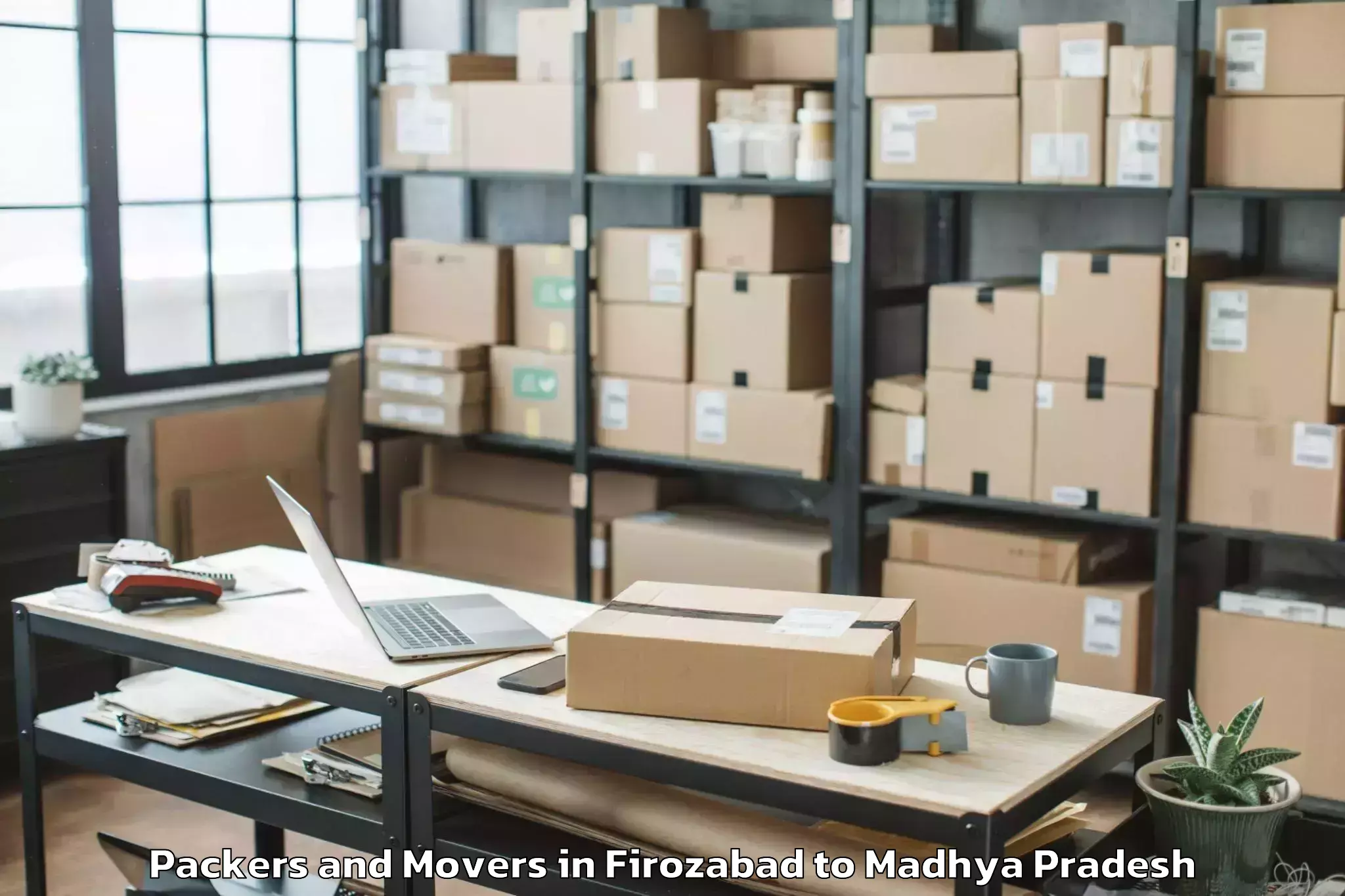 Book Firozabad to Tarana Packers And Movers Online